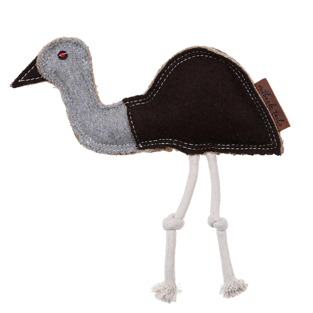 Ernie the Emu  - Outback Tails Natural Dog Toys