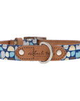 Outback Tails Leather Collar - Blue Puli Puli