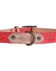Outback Tails Leather Collar - Water Dreaming