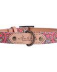 Outback Tails Leather Collar - Snake Dreaming