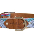Outback Tails Leather Collar - Sand Dunes