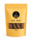 Duck necks natural dog treats 125g pouch