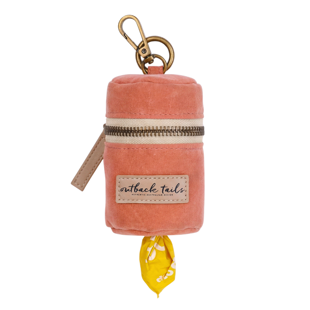 Outback Tails Waxed Canvas Poop Bag Holder