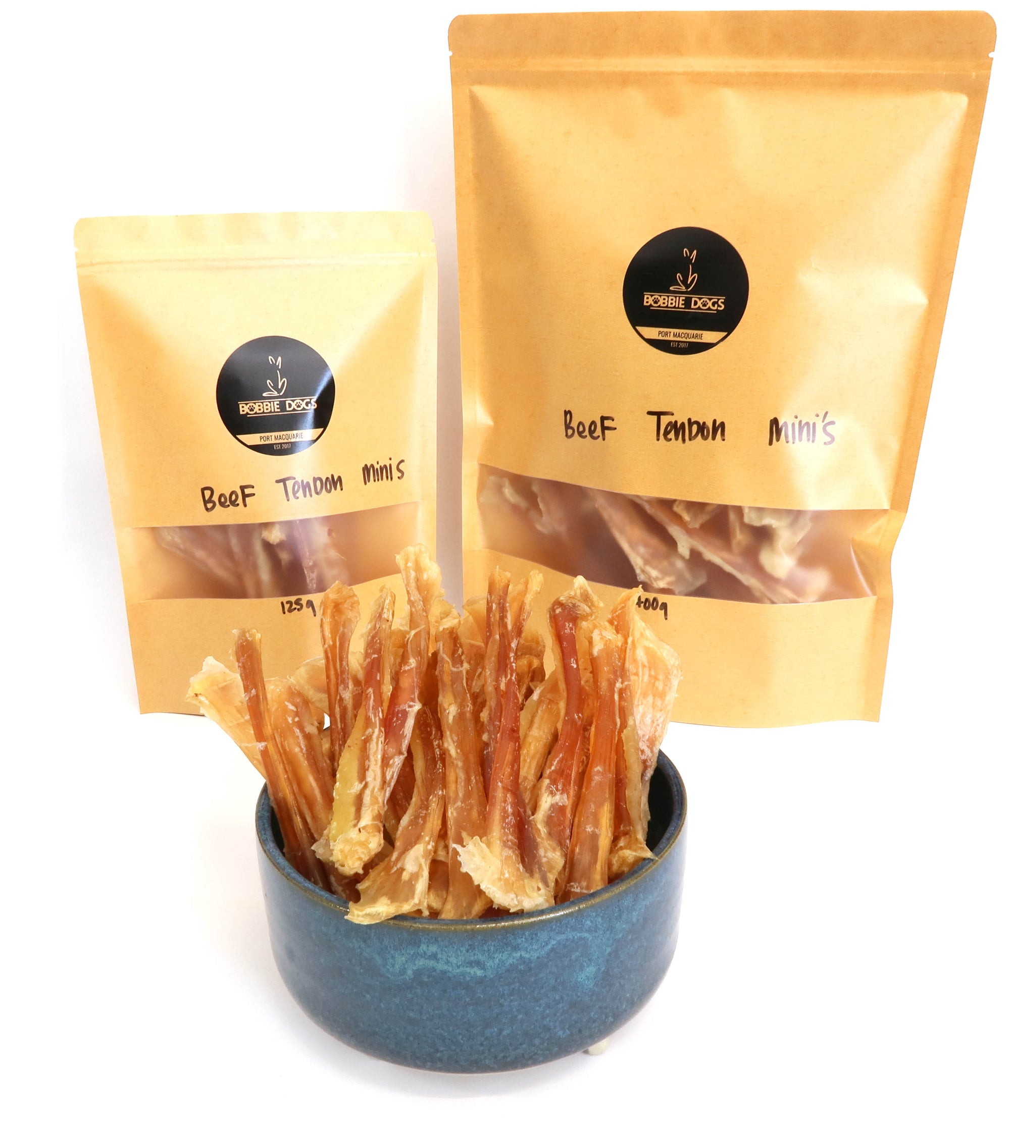 Beef Tendons Natural Dog Chews - small dog chewers